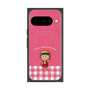 プレミアムスクエアケース with Pixelsnap［ ちびまる子ちゃん - ピンクチェック ］