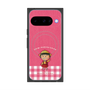 プレミアムスクエアケース with Pixelsnap［ ちびまる子ちゃん - ピンクチェック ］