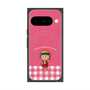 プレミアムスクエアケース with Pixelsnap［ ちびまる子ちゃん - ピンクチェック ］