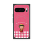 プレミアムスクエアケース with Pixelsnap［ ちびまる子ちゃん - ピンクチェック ］