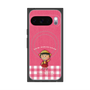 プレミアムスクエアケース with Pixelsnap［ ちびまる子ちゃん - ピンクチェック ］