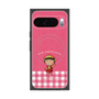 プレミアムスクエアケース with Pixelsnap［ ちびまる子ちゃん - ピンクチェック ］