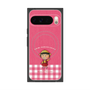 プレミアムスクエアケース with Pixelsnap［ ちびまる子ちゃん - ピンクチェック ］