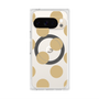 プレミアムスクエアケース with Pixelsnap［ シンプルドット - Beige ］