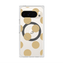 プレミアムスクエアケース with Pixelsnap［ シンプルドット - Beige ］