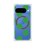 プレミアムスクエアケース with Pixelsnap［ シンプルドット - Green ］
