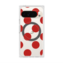 プレミアムスクエアケース with Pixelsnap［ シンプルドット - Red ］