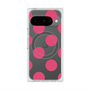 プレミアムスクエアケース with Pixelsnap［ シンプルドット - Pink ］