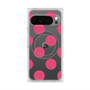 プレミアムスクエアケース with Pixelsnap［ シンプルドット - Pink ］