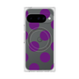 プレミアムスクエアケース with Pixelsnap［ シンプルドット - Purple ］