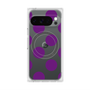 プレミアムスクエアケース with Pixelsnap［ シンプルドット - Purple ］