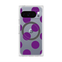 プレミアムスクエアケース with Pixelsnap［ シンプルドット - Purple ］
