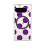 プレミアムスクエアケース with Pixelsnap［ シンプルドット - Purple ］