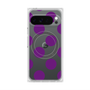 プレミアムスクエアケース with Pixelsnap［ シンプルドット - Purple ］