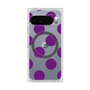 プレミアムスクエアケース with Pixelsnap［ シンプルドット - Purple ］