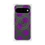 プレミアムスクエアケース with Pixelsnap［ シンプルドット - Purple ］