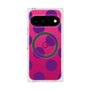 プレミアムスクエアケース with Pixelsnap［ シンプルドット - Purple ］