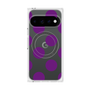 プレミアムスクエアケース with Pixelsnap［ シンプルドット - Purple ］