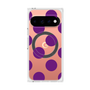 プレミアムスクエアケース with Pixelsnap［ シンプルドット - Purple ］