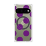 プレミアムスクエアケース with Pixelsnap［ シンプルドット - Purple ］
