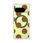 プレミアムスクエアケース with Pixelsnap［ シンプルドット - Brown ］