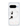 プレミアムスクエアケース with Pixelsnap［ 夢中に覗く三毛ねこ ］