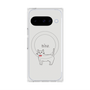 プレミアムスクエアケース with Pixelsnap［ 蝶ネクタイねこ - White ］