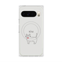 プレミアムスクエアケース with Pixelsnap［ 蝶ネクタイねこ - White ］