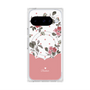 プレミアムスクエアケース with Pixelsnap［ ツインドットフラワー - Pink ］