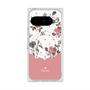 プレミアムスクエアケース with Pixelsnap［ ツインドットフラワー - Pink ］
