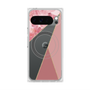 プレミアムスクエアケース with Pixelsnap［ マーブルトライアングルパレット - Pink ］