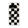 プレミアムスクエアケース with Pixelsnap［ 市松模様 - Black ］