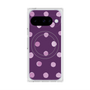 プレミアムスクエアケース with Pixelsnap［ 水彩ドット・レトロカラー - Purple ］