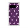 プレミアムスクエアケース with Pixelsnap［ 水彩ドット・レトロカラー - Purple ］