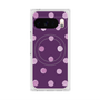 プレミアムスクエアケース with Pixelsnap［ 水彩ドット・レトロカラー - Purple ］