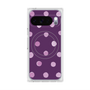 プレミアムスクエアケース with Pixelsnap［ 水彩ドット・レトロカラー - Purple ］