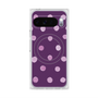 プレミアムスクエアケース with Pixelsnap［ 水彩ドット・レトロカラー - Purple ］