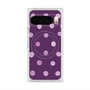 プレミアムスクエアケース with Pixelsnap［ 水彩ドット・レトロカラー - Purple ］