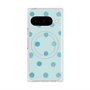 プレミアムスクエアケース with Pixelsnap［ 水彩ドット・レトロカラー - Light Blue ］