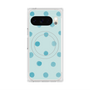 プレミアムスクエアケース with Pixelsnap［ 水彩ドット・レトロカラー - Light Blue ］