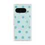 プレミアムスクエアケース with Pixelsnap［ 水彩ドット・レトロカラー - Light Blue ］