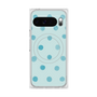 プレミアムスクエアケース with Pixelsnap［ 水彩ドット・レトロカラー - Light Blue ］