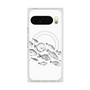 プレミアムスクエアケース with Pixelsnap［ Coexist No.2 - White ］