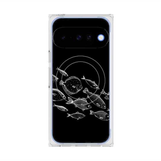 プレミアムスクエアケース with Pixelsnap［ Coexist No.2 - Black ］