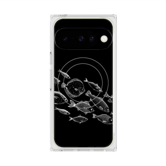 プレミアムスクエアケース with Pixelsnap［ Coexist No.2 - Black ］