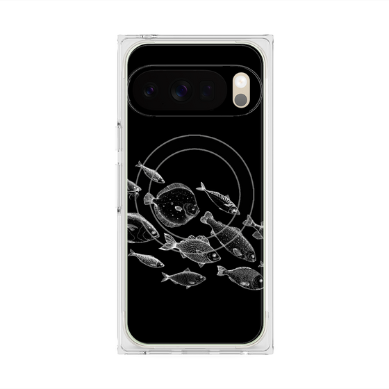 プレミアムスクエアケース with Pixelsnap［ Coexist No.2 - Black ］