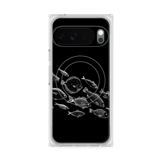 プレミアムスクエアケース with Pixelsnap［ Coexist No.2 - Black ］