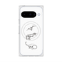 プレミアムスクエアケース with Pixelsnap［ Dinosaurs No.1 - White ］