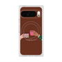 プレミアムスクエアケース with Pixelsnap［ Teatime - Brown ］
