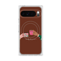 プレミアムスクエアケース with Pixelsnap［ Teatime - Brown ］